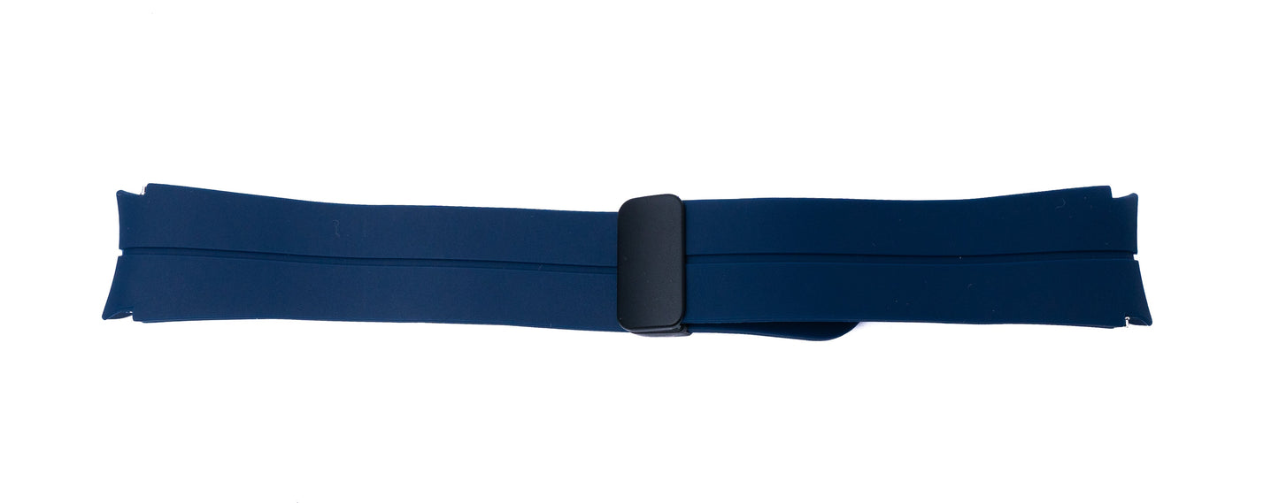 SYSTEM-S Armband 20 mm aus Silikon für Samsung Galaxy Watch 5 4 Smartwatch in Blau