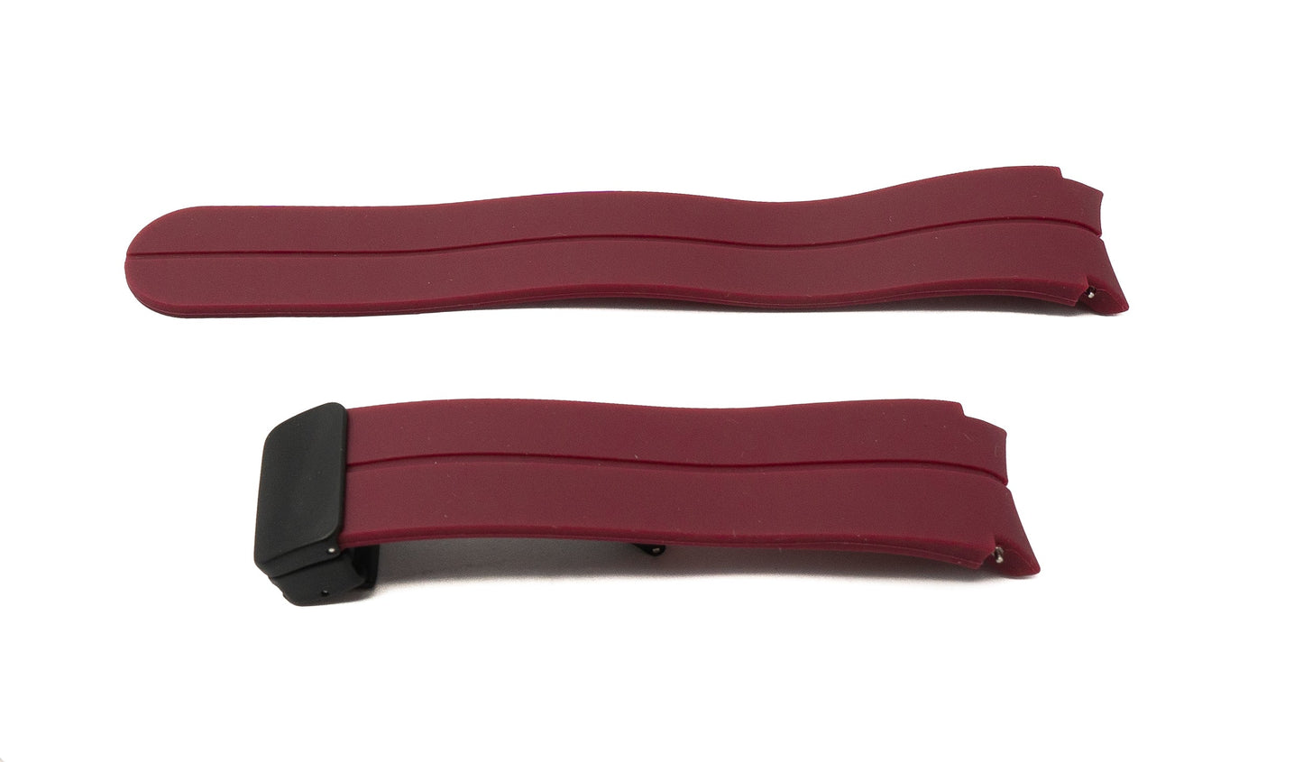 SYSTEM-S Armband 20 mm aus Silikon für Samsung Galaxy Watch 5 4 Smartwatch in Rot