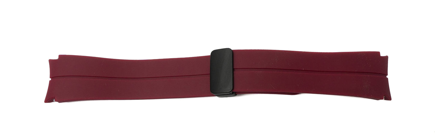 SYSTEM-S Armband 20 mm aus Silikon für Samsung Galaxy Watch 5 4 Smartwatch in Rot