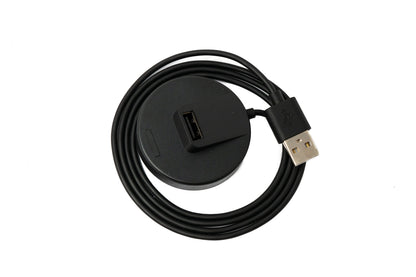 SYSTEM-S USB 2.0 Kabel 100cm Ladestation für Xiaomi Mi Smart Band 7 Smartwatch in Schwarz
