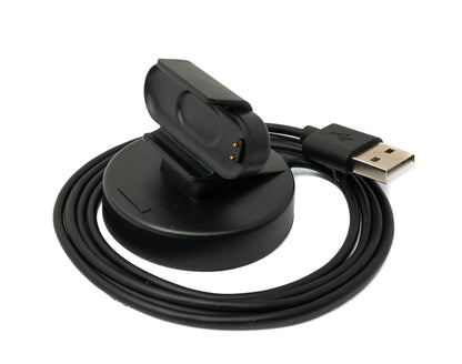 SYSTEM-S USB 2.0 Kabel 100cm Ladestation für Xiaomi Mi Smart Band 7 Smartwatch in Schwarz