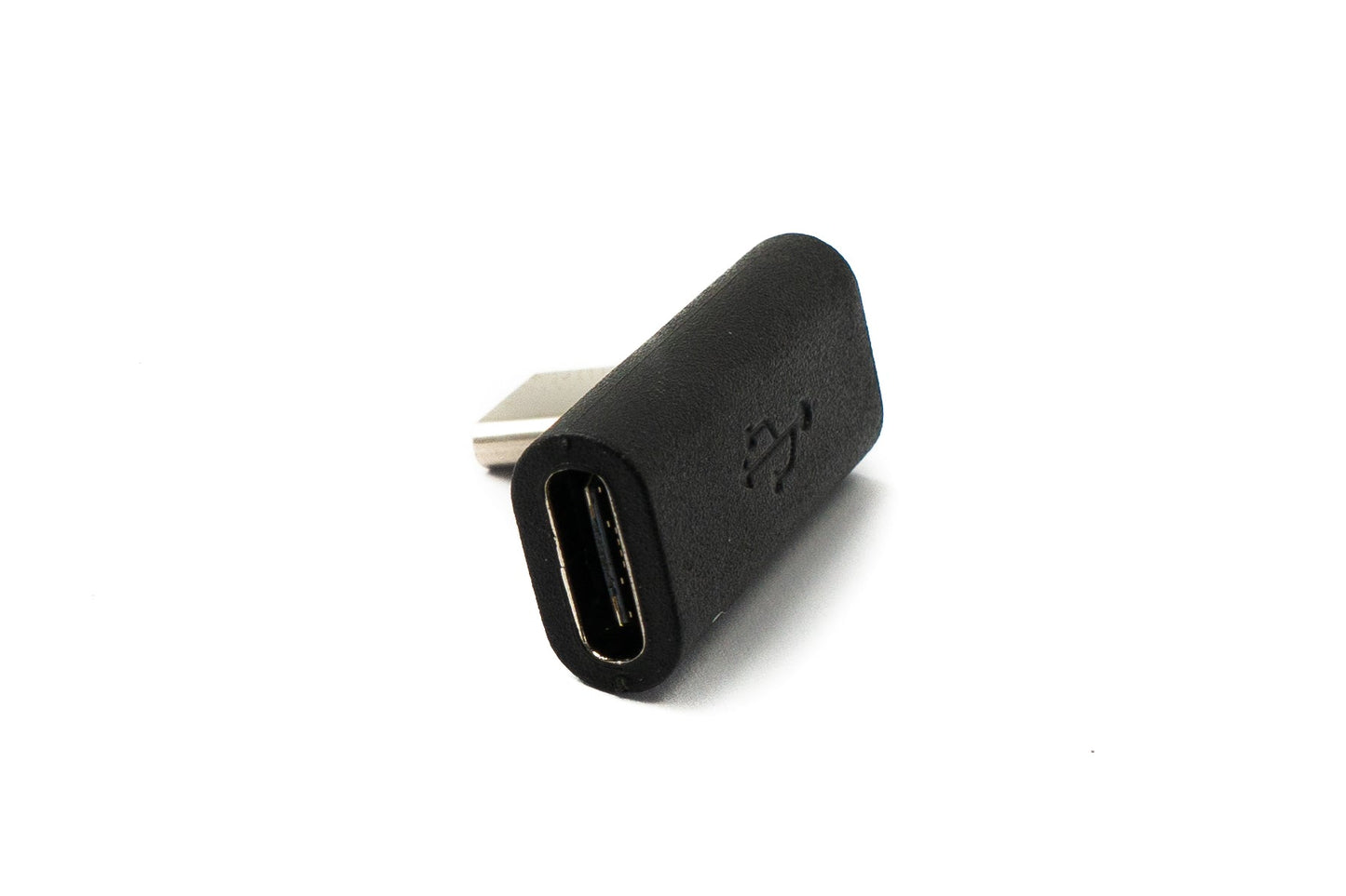 SYSTEM-S USB 3.1 Gen 2 Adapter Typ C Stecker zu Buchse Winkel Kabel in Schwarz