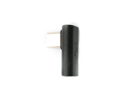 SYSTEM-S USB 3.1 Gen 2 Adapter Typ C Stecker zu Buchse Winkel Kabel in Schwarz