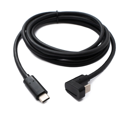 SYSTEM-S USB 3.2 Gen 1 Cable 200 cm Type C Male to Male U Turn 180° Angle Black