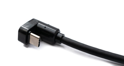 SYSTEM-S USB 3.2 Gen 1 Cable 200 cm Type C Male to Male U Turn 180° Angle Black