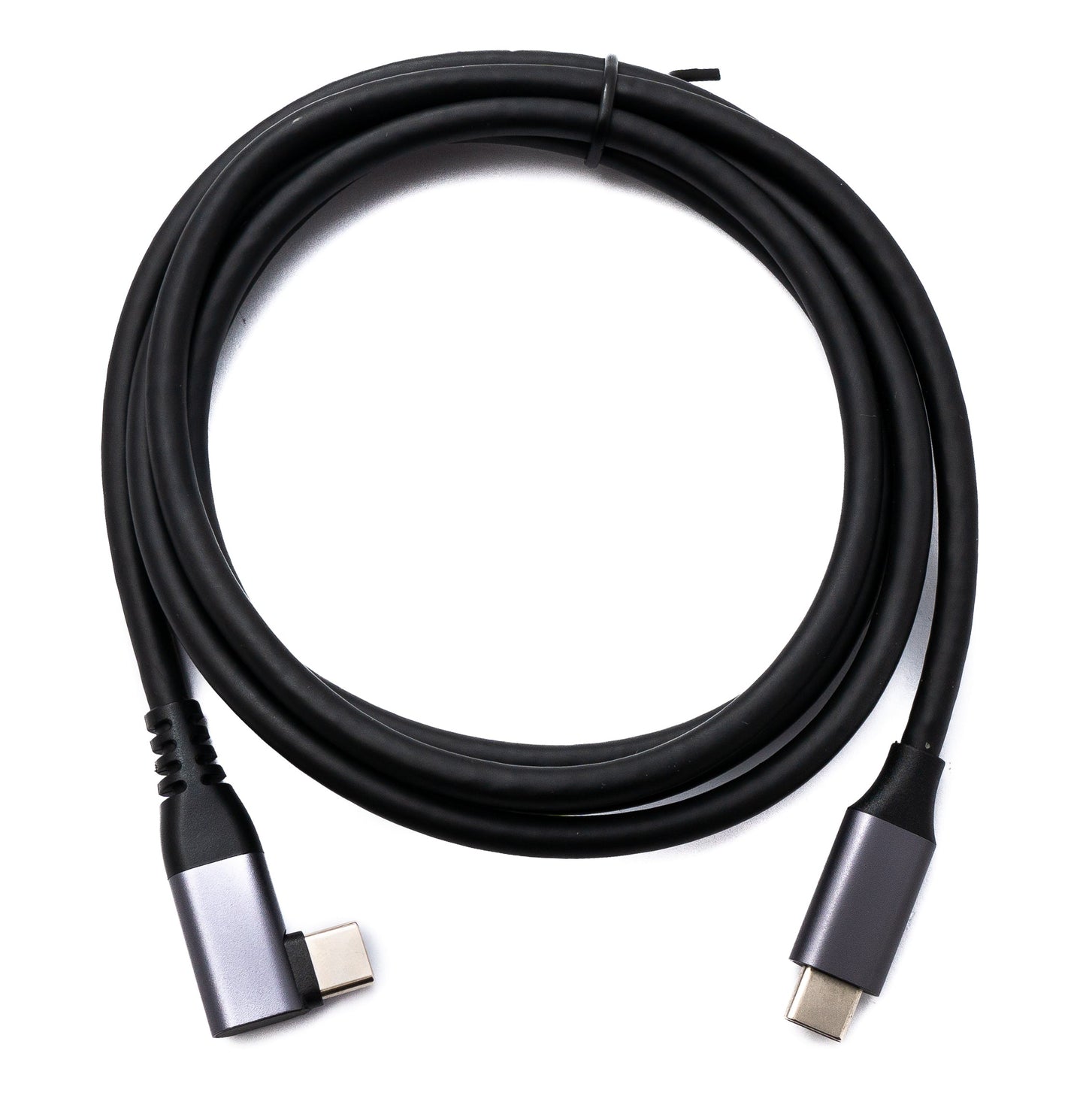 SYSTEM-S USB 3.2 Gen 1 cable 150 cm Type C male to male angled in black
