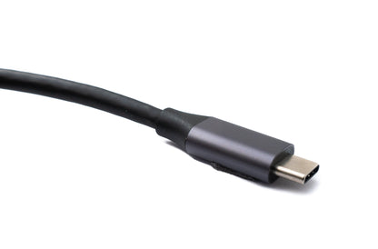 SYSTEM-S USB 3.2 Gen 1 cable 150 cm Type C male to male angled in black