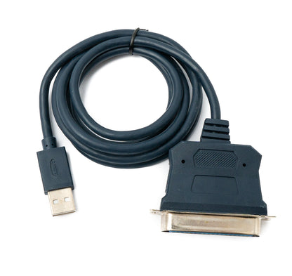 SYSTEM-S USB 2.0 Kabel 120 cm Typ A Stecker zu Parallel Port IEEE1284 CN36 Buchse