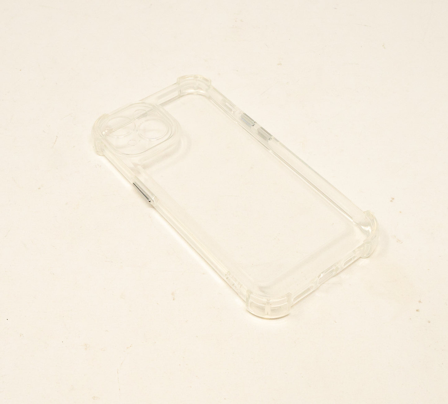 SYSTEM-S protective case shockproof made of TPU in white transparent case for iPhone 14