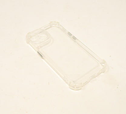 SYSTEM-S protective case shockproof made of TPU in white transparent case for iPhone 14 Pro Max