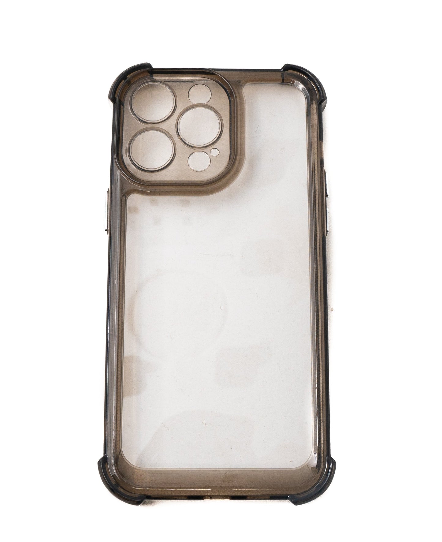 SYSTEM-S protective case shockproof made of TPU in black transparent case for iPhone 14 Pro Max