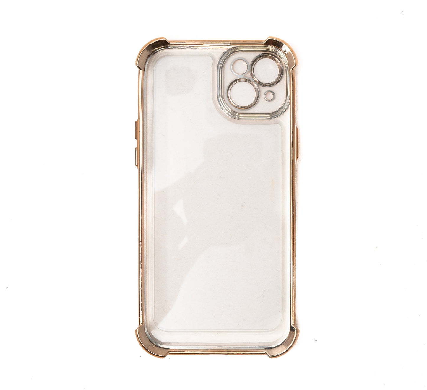 SYSTEM-S Schutzhülle stoßfest aus TPU in Glanz Gelb Transparent Hülle für iPhone 14 Plus