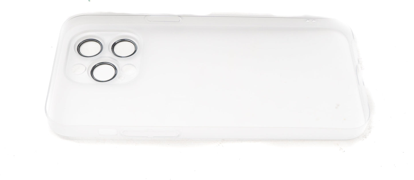 SYSTEM-S Schutzhülle stoßfest kratzfest in Weiß Matt Hülle für iPhone 14 Pro Max
