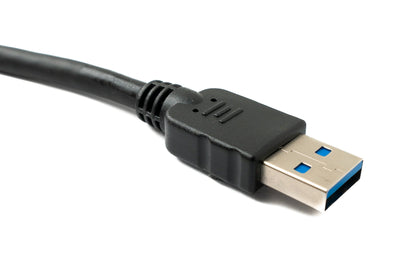 SYSTEM-S USB 3.0 Kabel 100 cm Typ A Stecker zu Buchse 5 Gbit/s in Schwarz