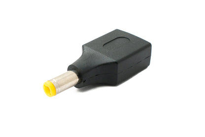 SYSTEM-S DC Adapter 20V 5,5 x 1,7 Stecker zu USB 2.0 Buchse Kabel in Schwarz