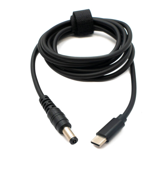 SYSTEM-S DC 9V Kabel 150 cm 5,5 x 2,1 Stecker zu USB 3.1 Typ C Stecker