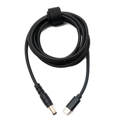 SYSTEM-S DC 9V Kabel 150 cm 5,5 x 2,1 Stecker zu USB 3.1 Typ C Stecker
