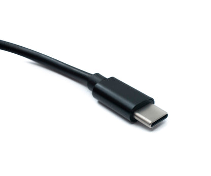 SYSTEM-S DC 9V Kabel 150 cm 3,0 x 1,1 Stecker zu USB 3.1 Typ C Stecker Winkel
