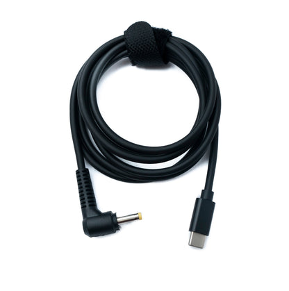 SYSTEM-S DC 9V Kabel 150 cm 3,5 x 1,35 Stecker zu USB 3.1 Typ C Stecker Winkel
