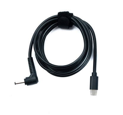 SYSTEM-S DC 9V Kabel 150 cm 3,5 x 1,35 Stecker zu USB 3.1 Typ C Stecker Winkel