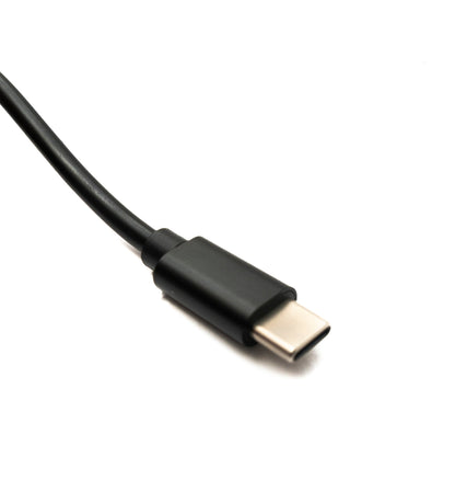 SYSTEM-S DC 9V Kabel 150 cm 3,5 x 1,35 Stecker zu USB 3.1 Typ C Stecker Winkel