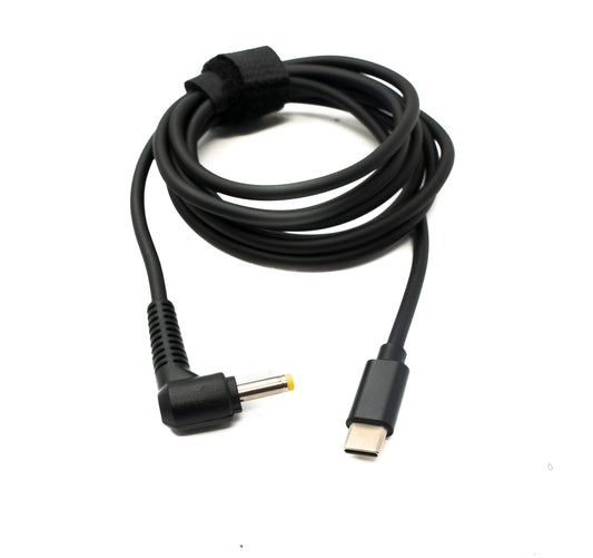 SYSTEM-S DC 9V Kabel 150 cm 4,0 x 1,7 Stecker zu USB 3.1 Typ C Stecker Winkel