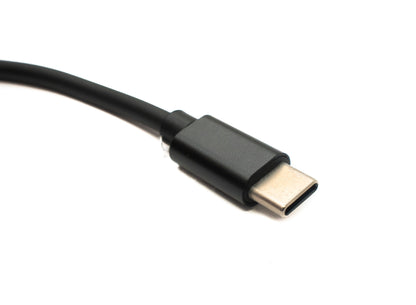 SYSTEM-S DC 9V Kabel 150 cm 4,0 x 1,7 Stecker zu USB 3.1 Typ C Stecker Winkel