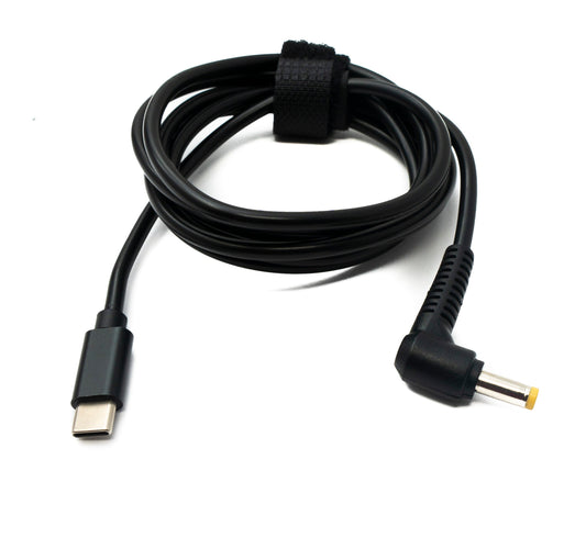 SYSTEM-S DC 9V Kabel 150 cm 4,8 x 1,7 Stecker zu USB 3.1 Typ C Stecker Winkel