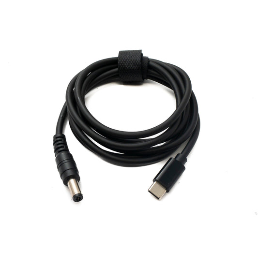 SYSTEM-S DC 12V cable 150 cm 5.5 x 2.1 male to USB 3.1 Type C male