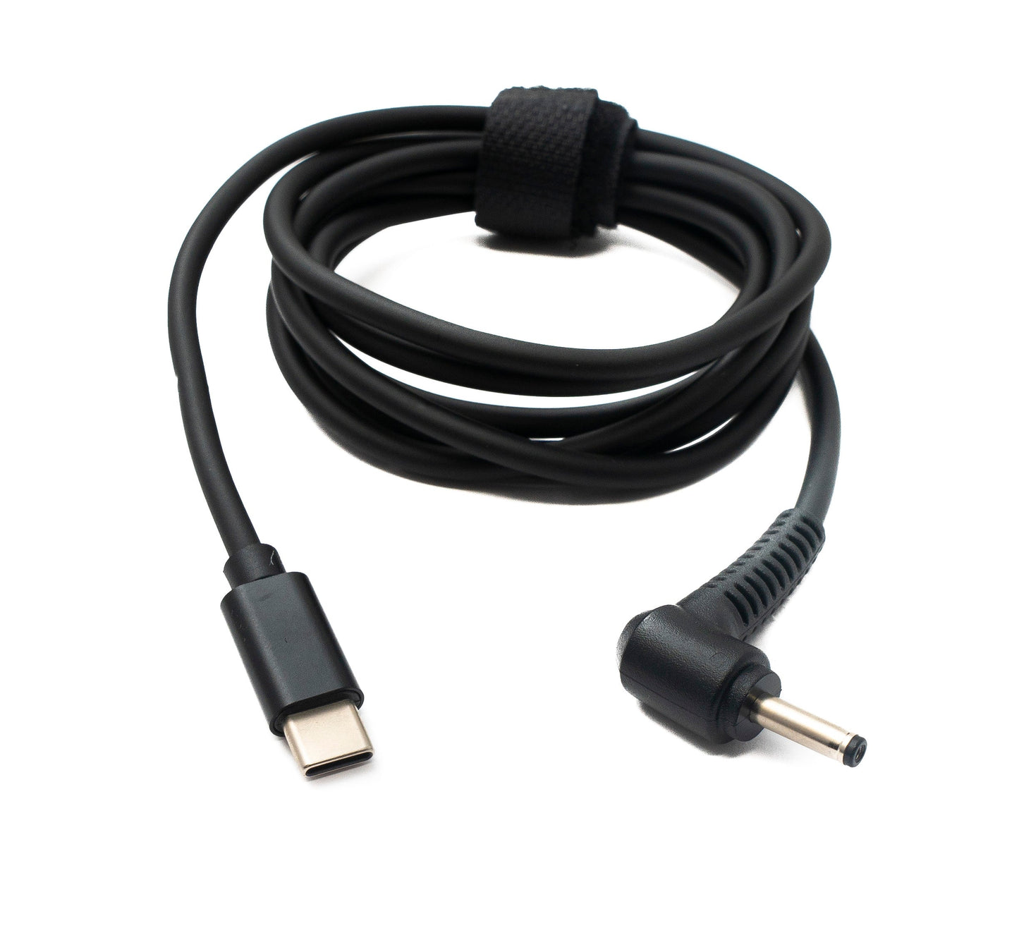 SYSTEM-S DC 12V Kabel 150 cm 3,5 x 1,35 Stecker zu USB 3.1 Typ C Stecker Winkel