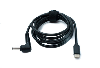 SYSTEM-S DC 12V cable 150 cm 4.0 x 1.7 plug to USB 3.1 Type C plug angle