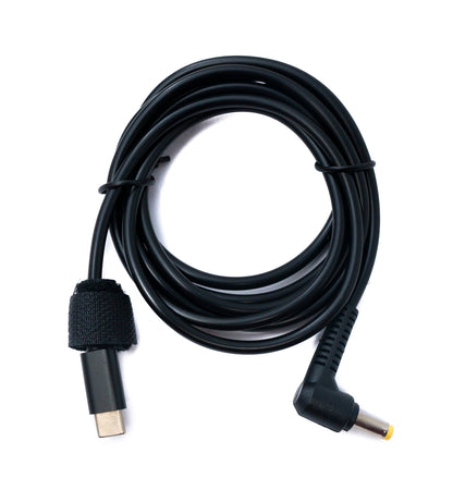 SYSTEM-S DC 12V Kabel 150 cm 4,8 x 1,7 Stecker zu USB 3.1 Typ C Stecker Winkel