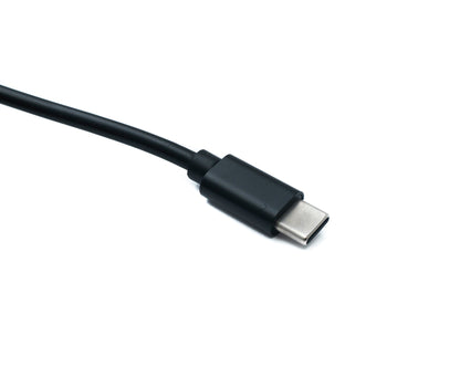 SYSTEM-S DC 12V Kabel 150 cm 4,8 x 1,7 Stecker zu USB 3.1 Typ C Stecker Winkel