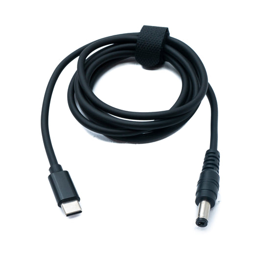 SYSTEM-S DC 15V Kabel 150 cm 5,5 x 2,1 Stecker zu USB 3.1 Typ C Stecker