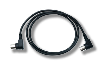 SYSTEM-S MIDI Kabel 100 cm Din 5 Pin Stecker zu Stecker Winkel