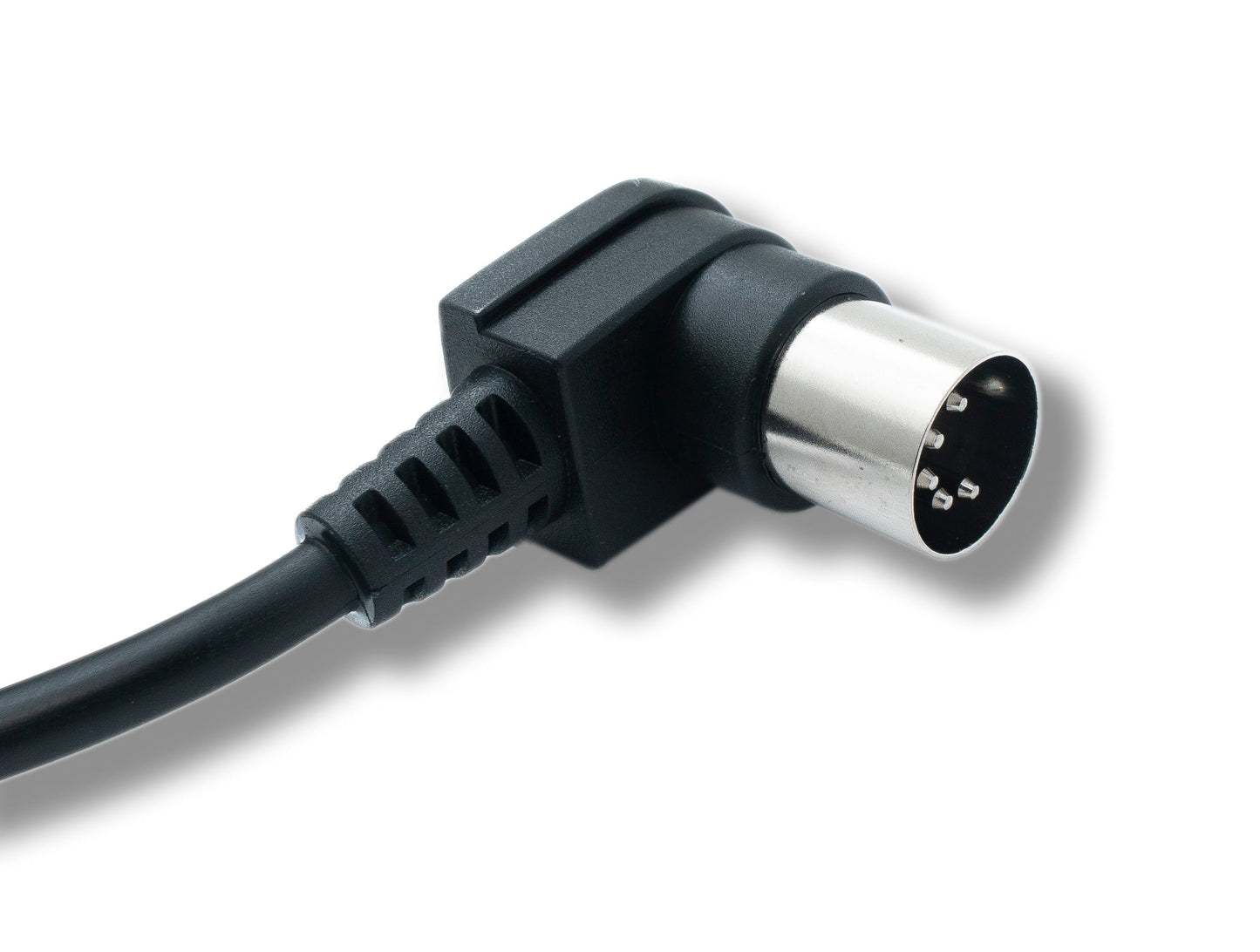 SYSTEM-S MIDI Kabel 100 cm Din 5 Pin Stecker zu Stecker Winkel