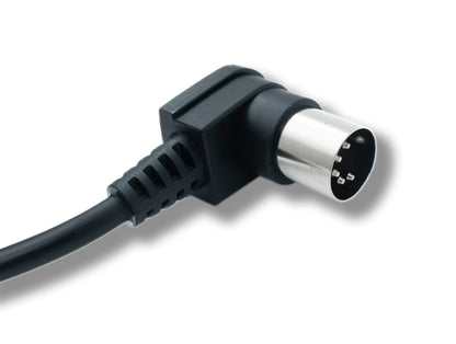 SYSTEM-S MIDI Kabel 100 cm Din 5 Pin Stecker zu Stecker Winkel