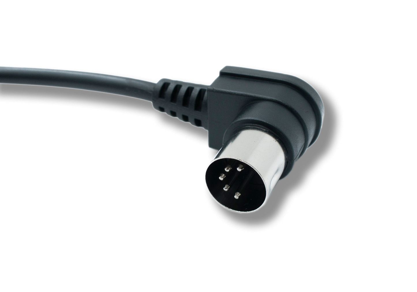 SYSTEM-S MIDI Kabel 100 cm Din 5 Pin Stecker zu Stecker Winkel