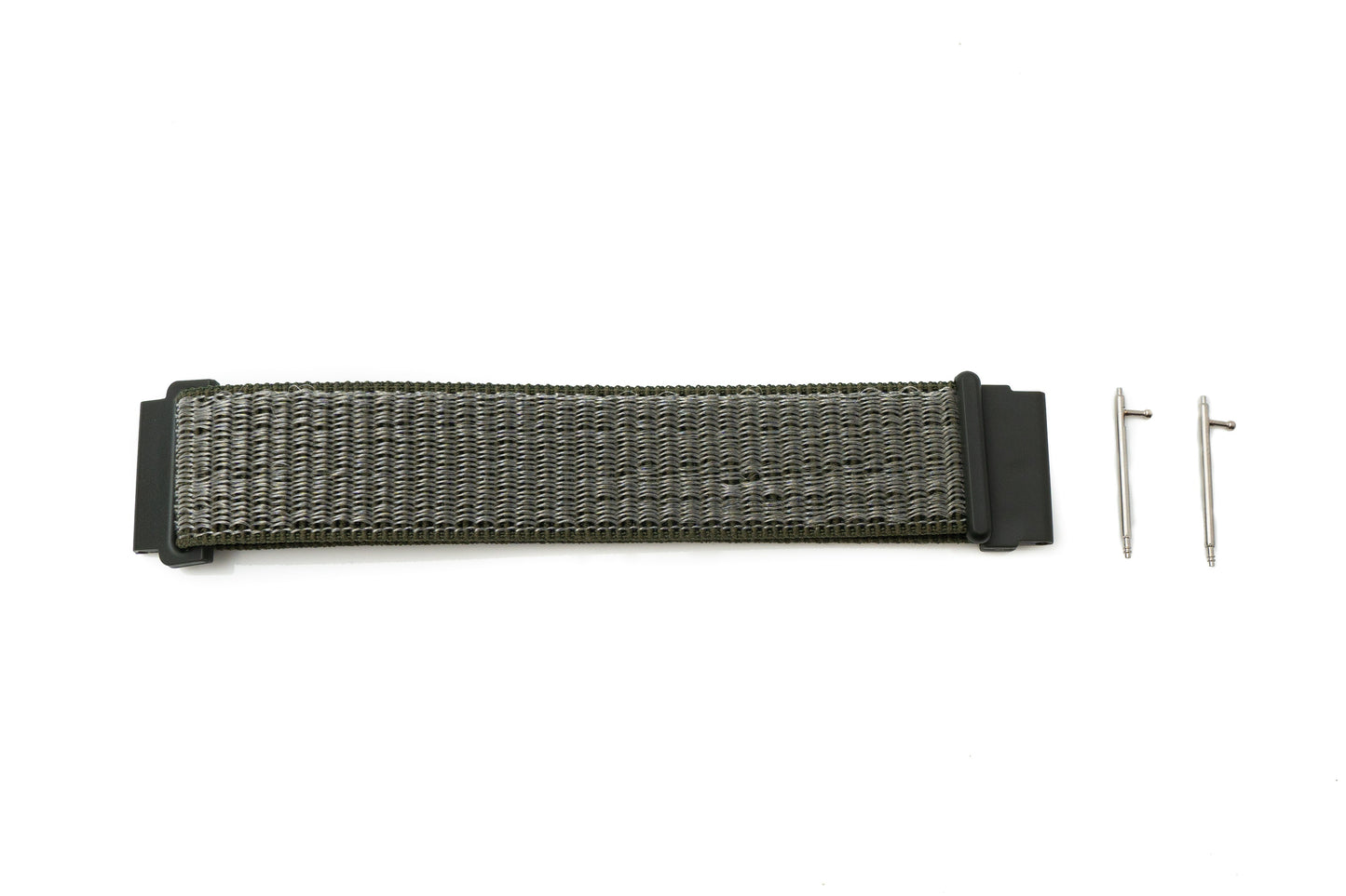 SYSTEM-S Armband 22 mm aus Nylon für Fitbit Versa 2 1 Lite Smartwatch in Grün
