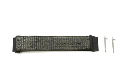 SYSTEM-S Armband 22 mm aus Nylon für Fitbit Versa 2 1 Lite Smartwatch in Grün