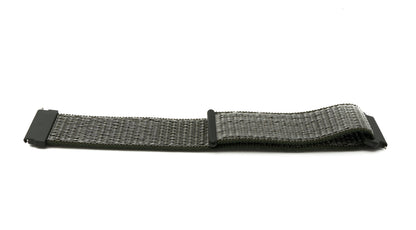 SYSTEM-S Armband 22 mm aus Nylon für Fitbit Versa 2 1 Lite Smartwatch in Grün