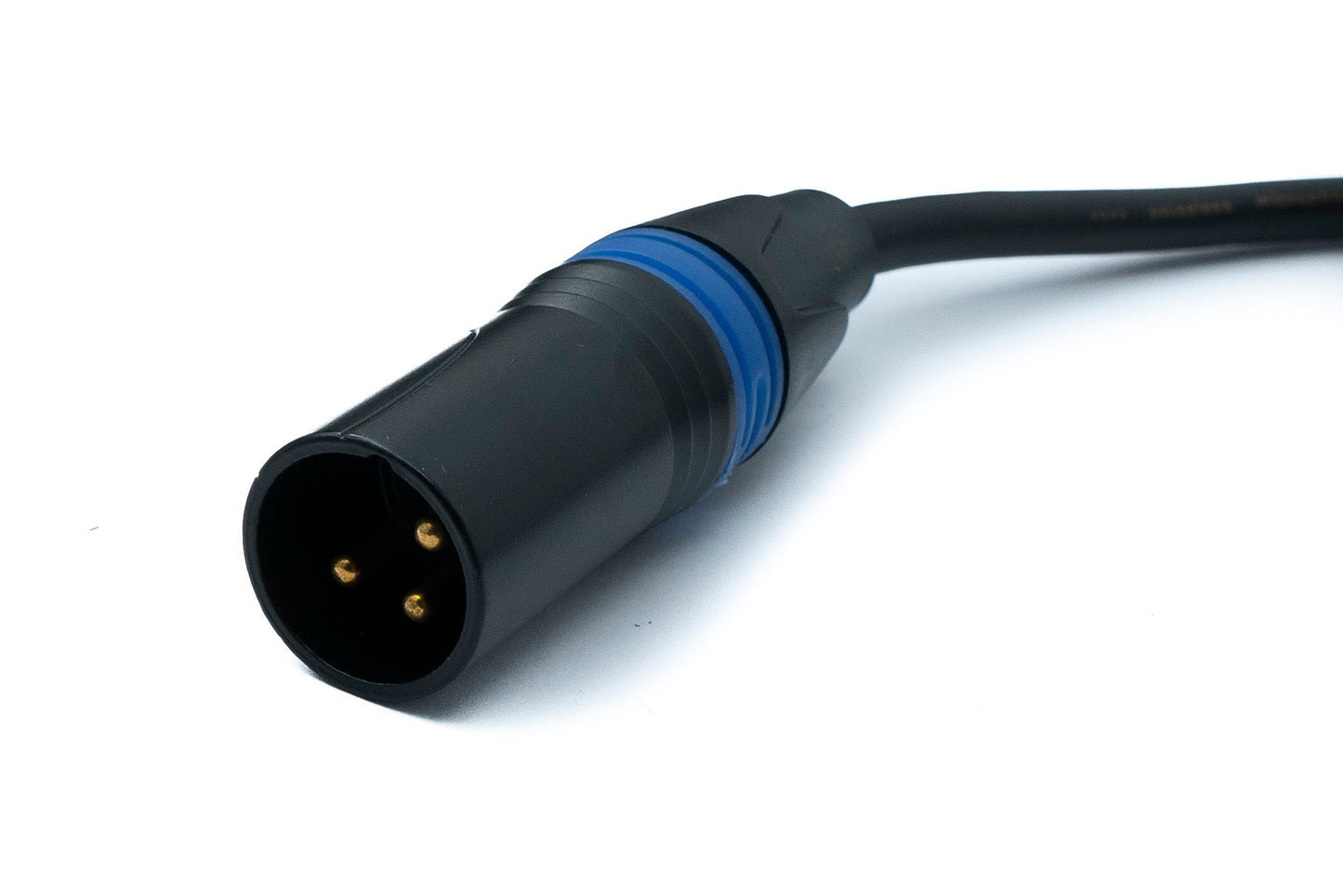 SYSTEM-S Audio XLR Kabel 50 cm 3 polig Stecker zu Buchse in Schwarz