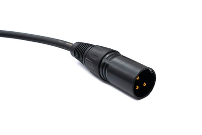 SYSTEM-S Audio XLR Kabel 100 cm 3 polig Stecker zu Klinke AUX 3,5 mm 3 polig TRS Stecker
