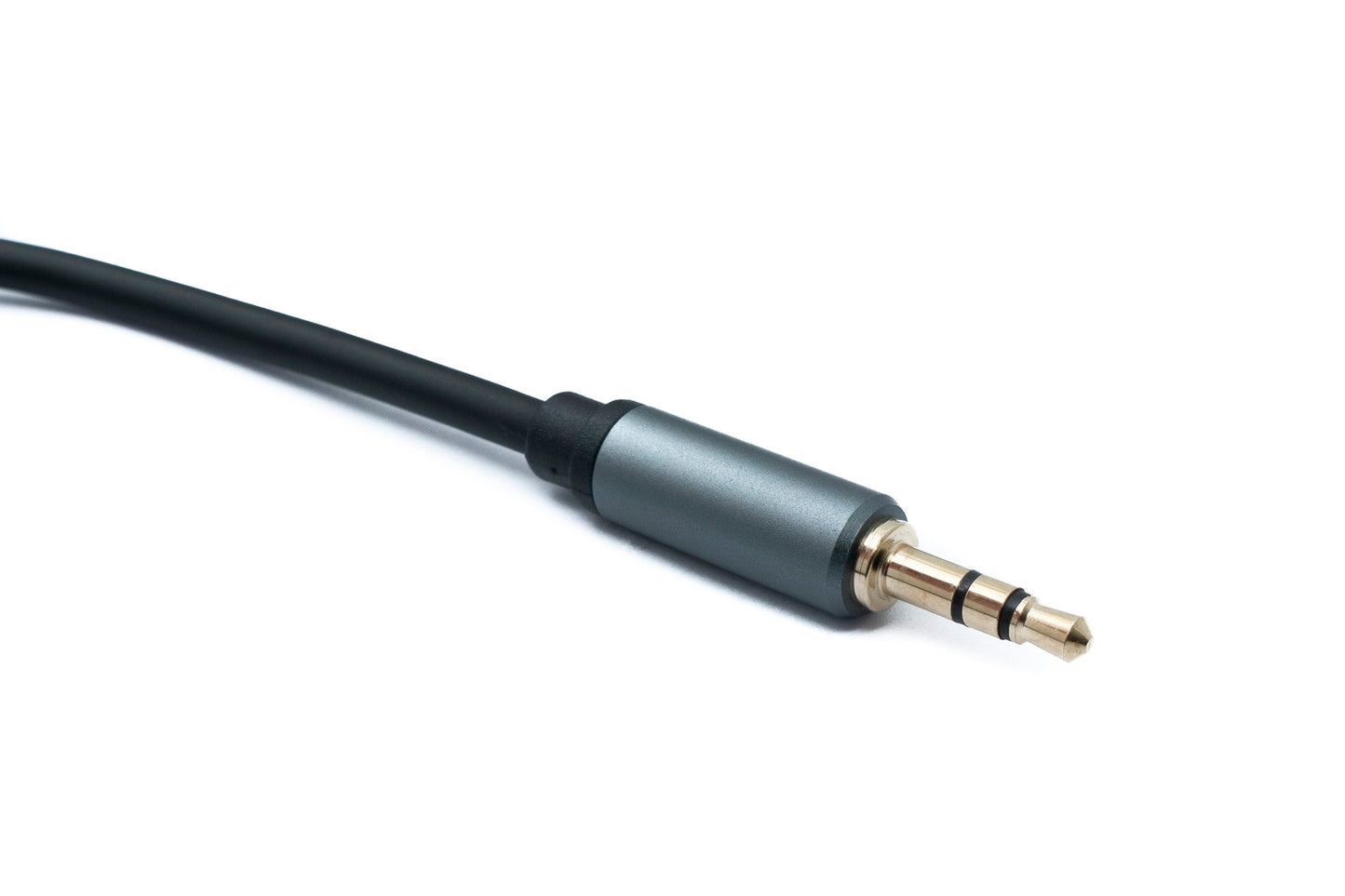 SYSTEM-S Audio Klinke Kabel 50 cm 6,35 mm 2 polig Stecker zu 3,5 mm 3 polig Stecker AUX