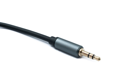 SYSTEM-S Audio Klinke Kabel 50 cm 6,35 mm 2 polig Stecker zu 3,5 mm 3 polig Stecker AUX