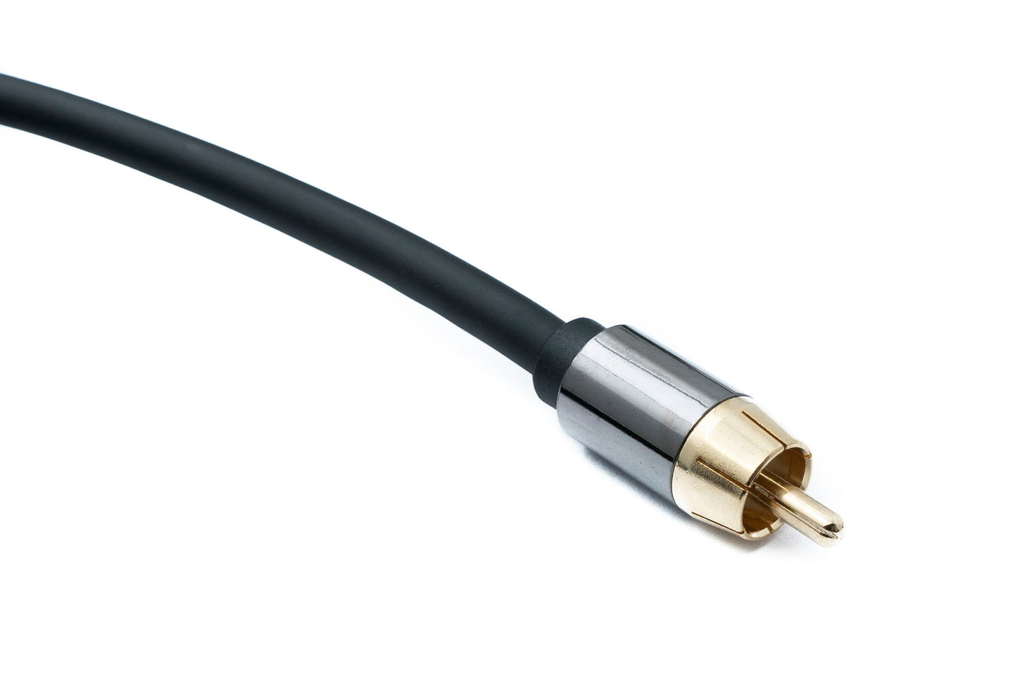 SYSTEM-S Audio Cinch RCA Kabel 100 cm 1 polig Stecker zu Stecker