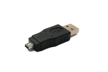 SYSTEM-S USB 2.0 Adapter Typ A Stecker zu HIROSE  MINI 4P Stecker Kabel in Schwarz