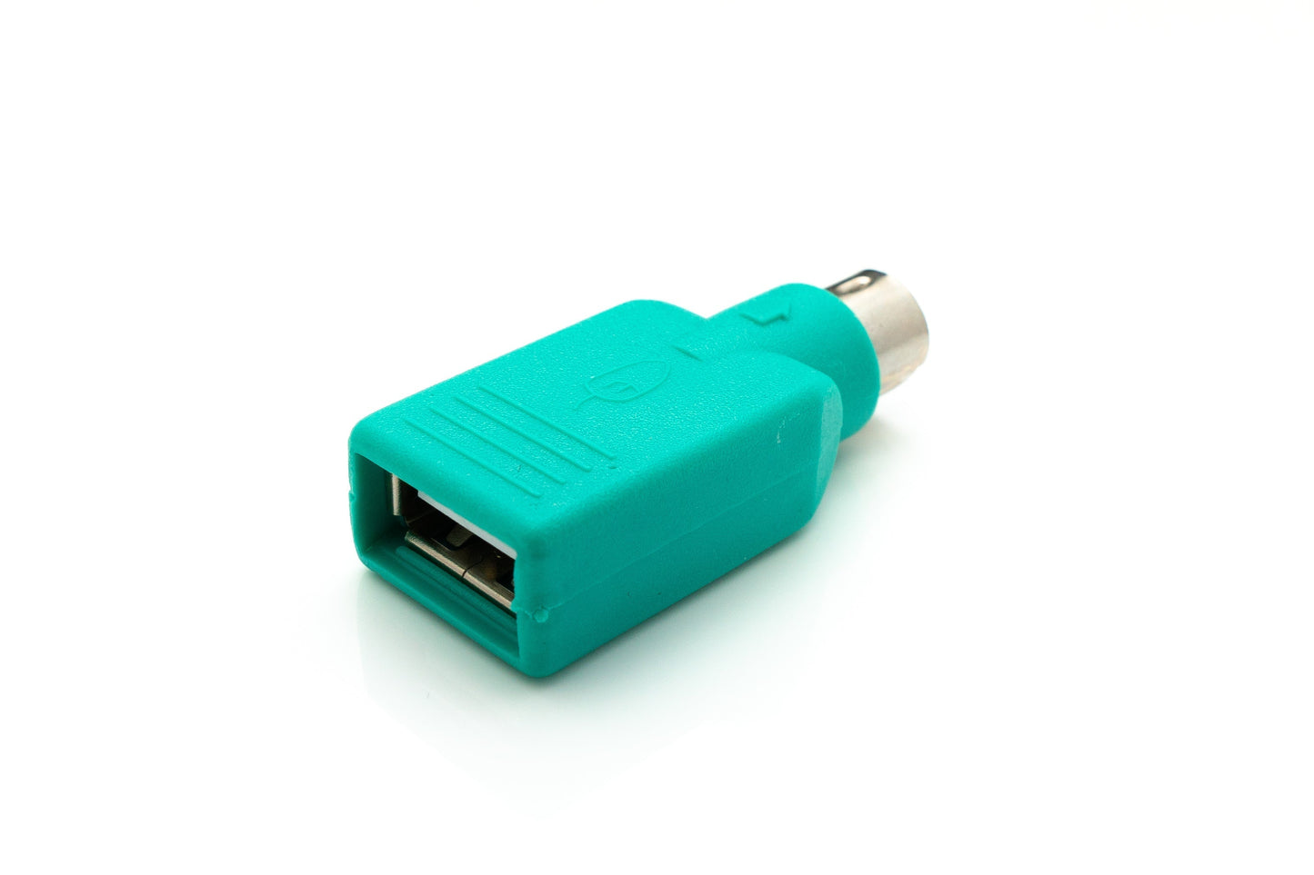 SYSTEM-S USB 2.0 Adapter Typ A Buchse zu PS/2 Stecker PS2 Kabel in Türkis