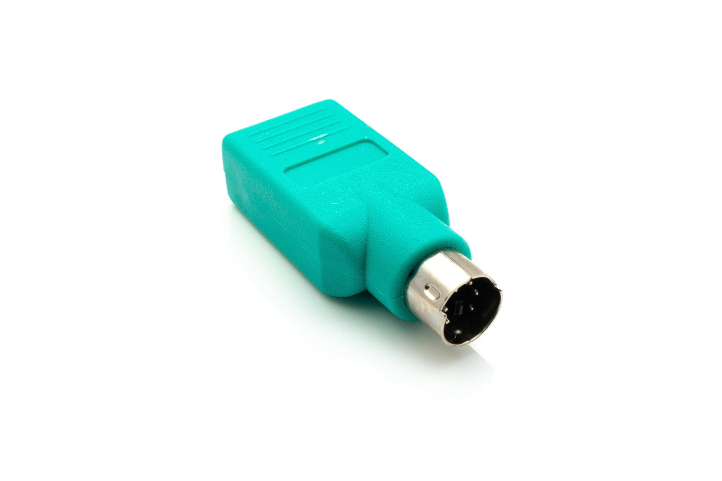 SYSTEM-S USB 2.0 Adapter Typ A Buchse zu PS/2 Stecker PS2 Kabel in Türkis