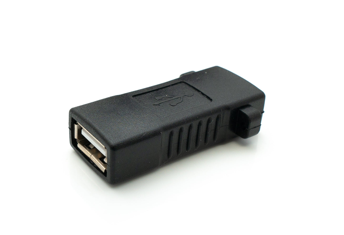 SYSTEM-S USB 2.0 Adapter Typ A Buchse zu Buchse Schraube Kabel in Schwarz
